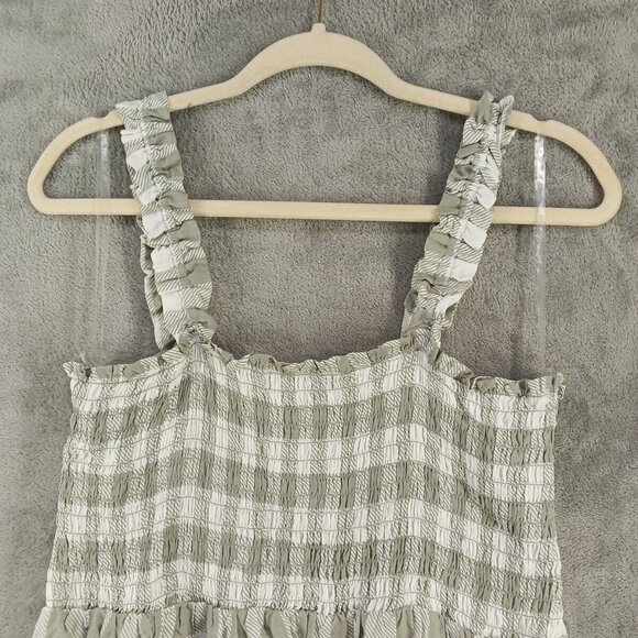 ANGELS Smocked Women Top Size XL(16-18) Woven Casual Pullover Gingham Pattern - Picture 8 of 13